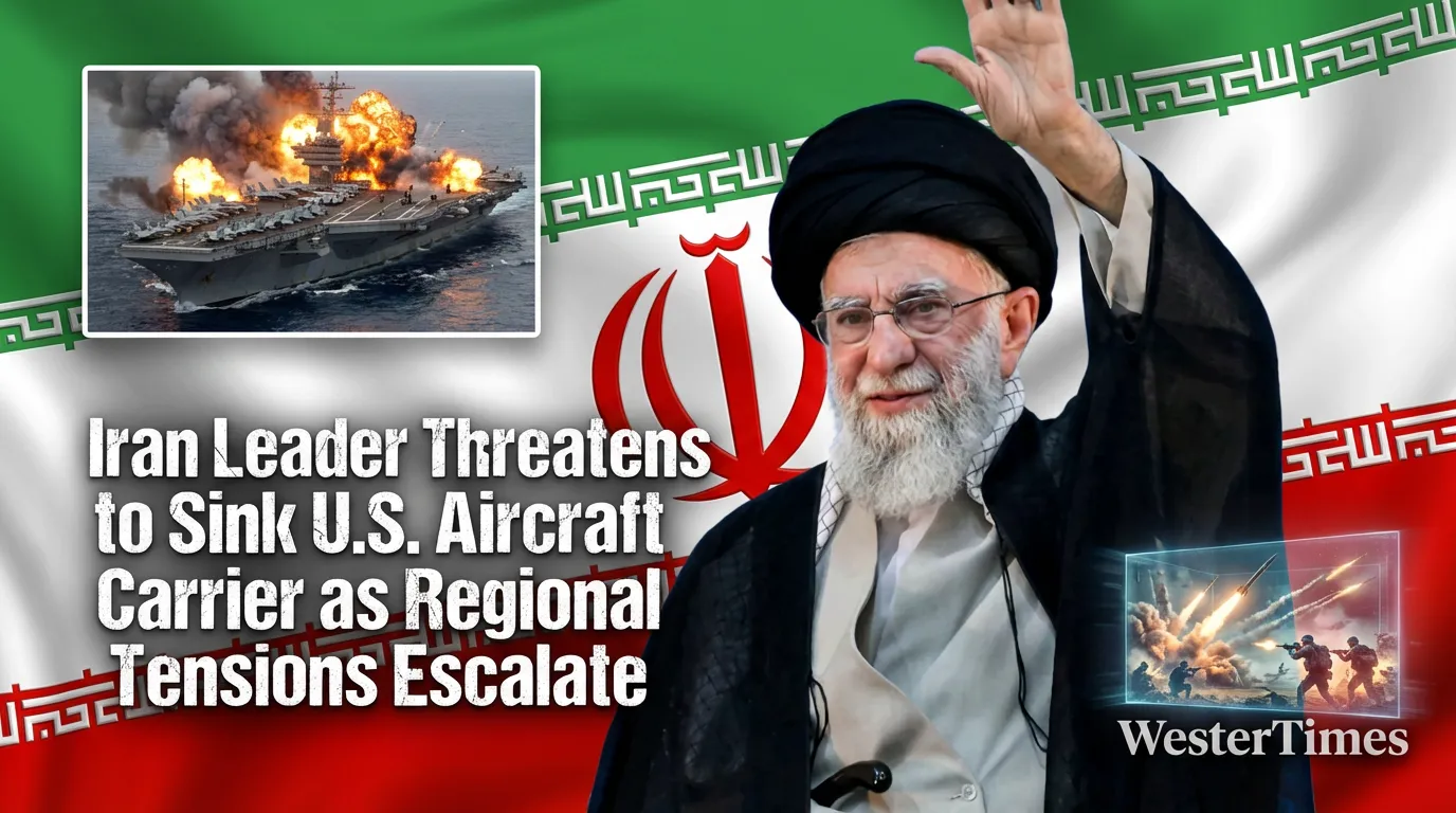 Iran Leader Threatens to Sink U.S. Aircraft Carrier as Regional Tensions Escalate