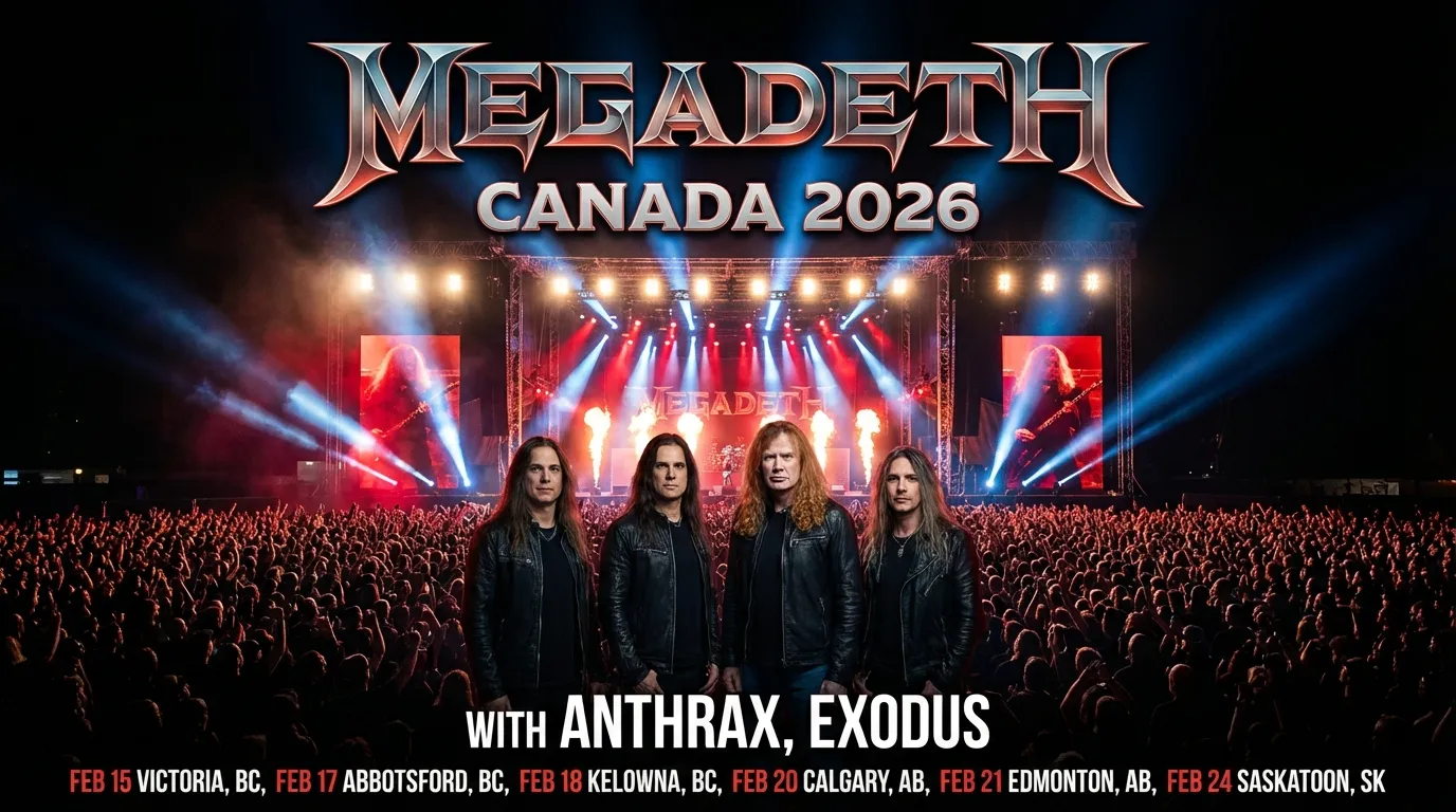 HEADBANGERS UNITE: Anthrax Joins Megadeth & Exodus Live at 1800 Argyle St, Halifax!