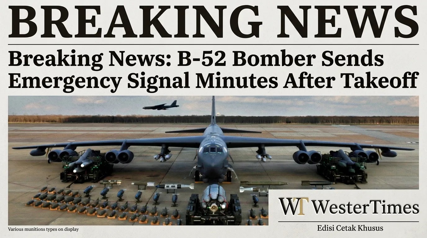 Breaking News: B-52 Bomber Sends Emergency Signal Minutes After Takeoff