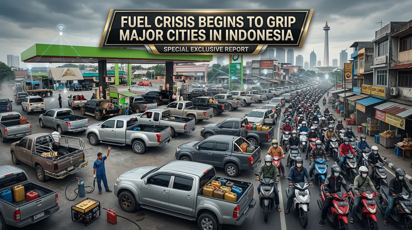 Fuel Crisis Begins to Grip Major Cities in Indonesia