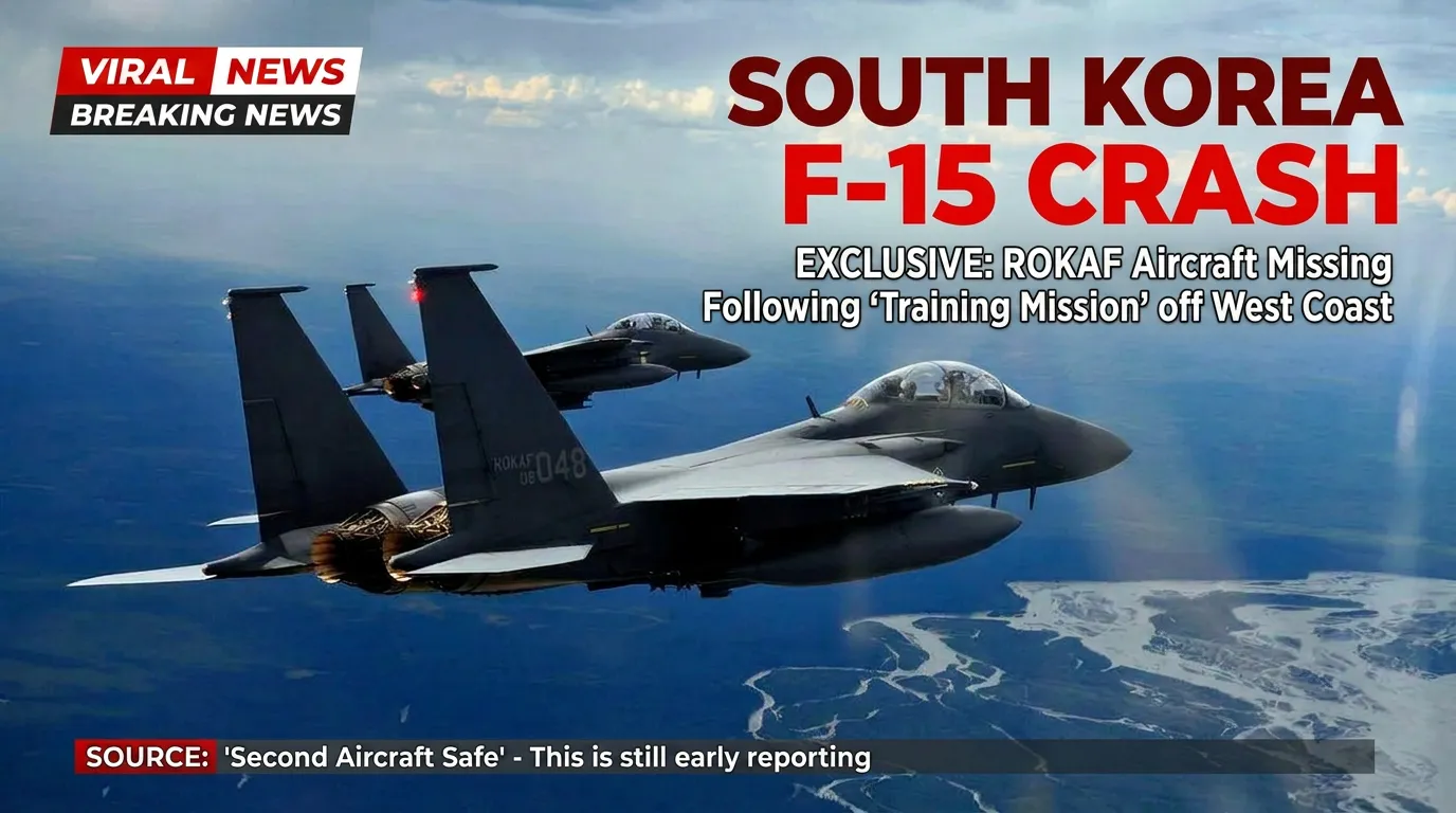 Revealed! 2 South Korean F-15 Fighter Jets Collide Mid-Air Allegedly Due to Pilot Selfie Incident